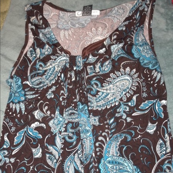 Brown and Teal Shirt. - Picture 1 of 1